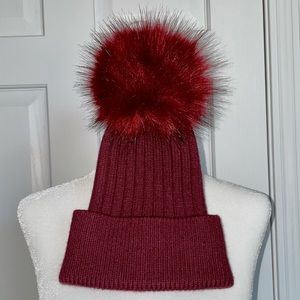 Faux Fur Pom Knit Beanie